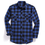 Thumbnail: Men Casual Plaid Flannel Shirt Long-Sleeved   Design Fashion Printed-Button (USA