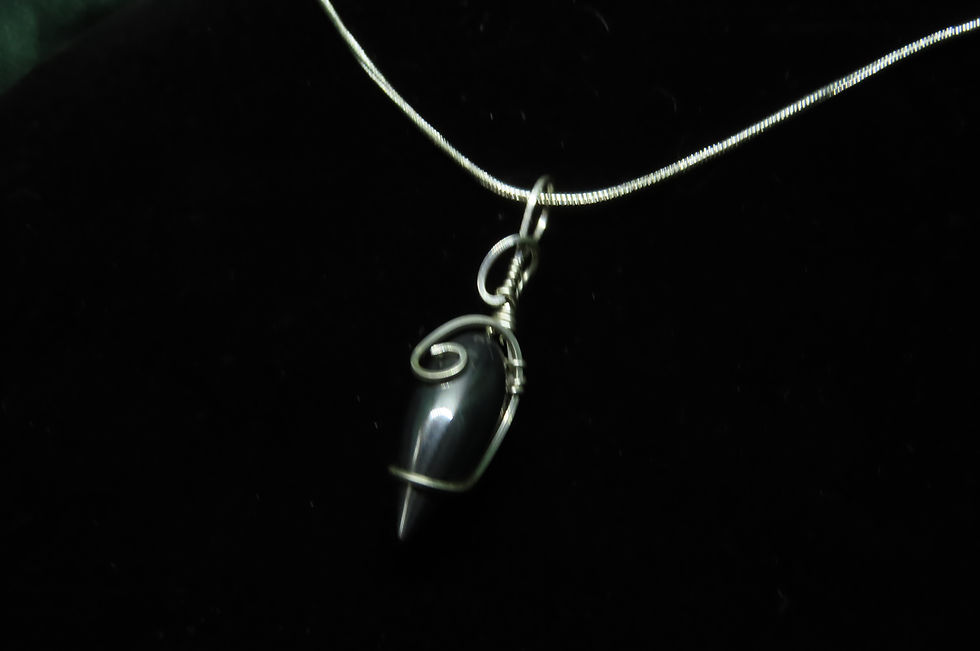 Thumbnail: Hematite Silver Pendant