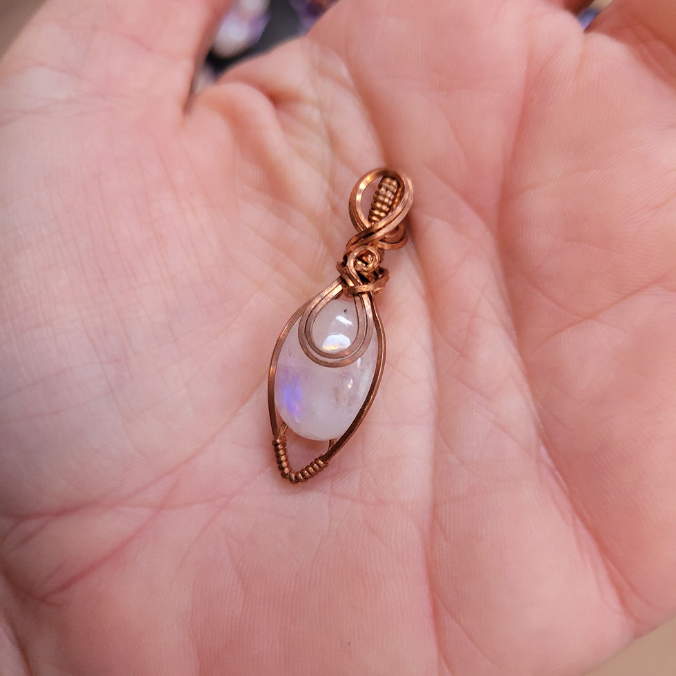 Thumbnail: Moonstone Copper Pendant