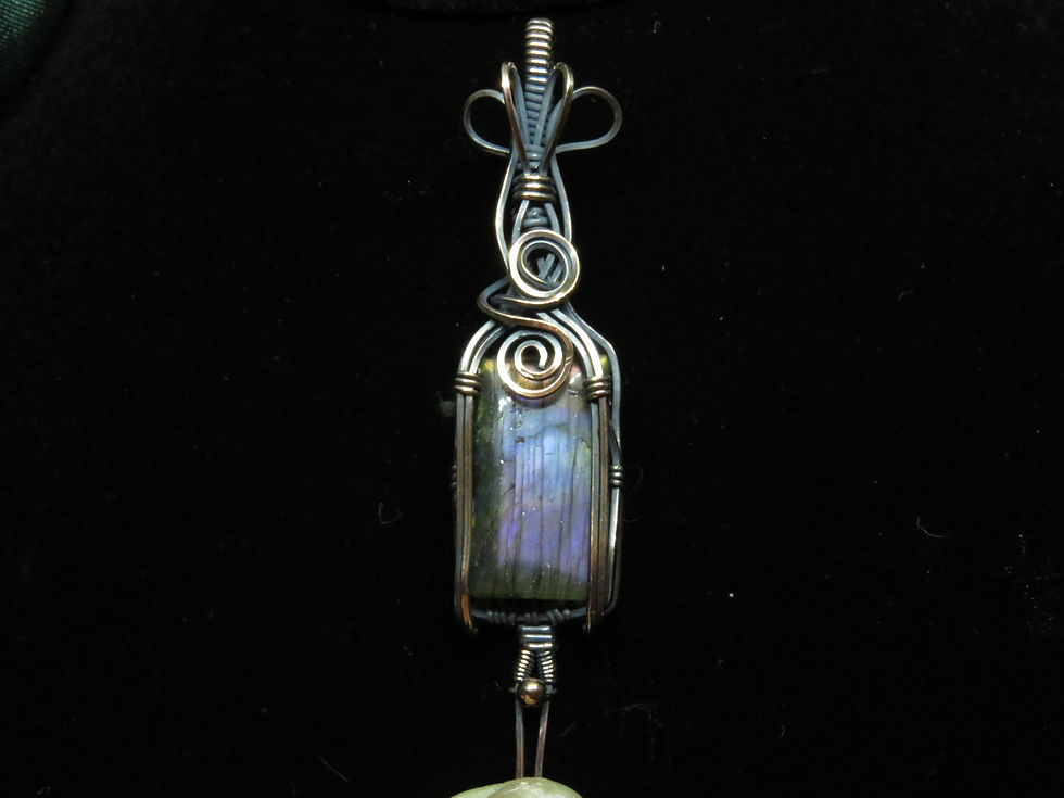 Thumbnail: Labradorite aged Copper Pendant