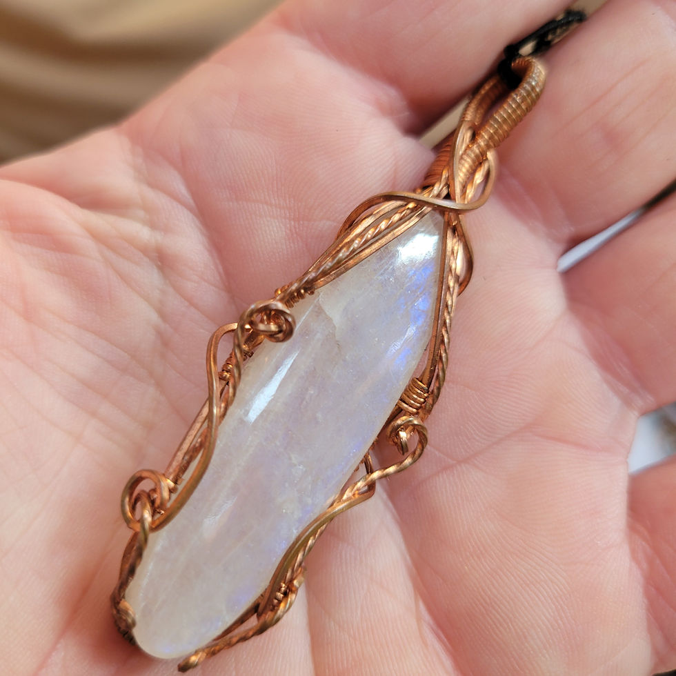 Thumbnail: Moonstone Copper Pendant
