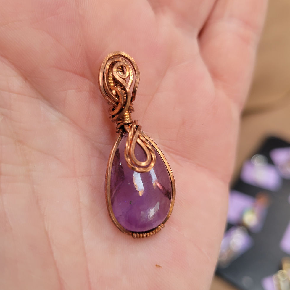 Thumbnail: Amethyst Copper Pendant