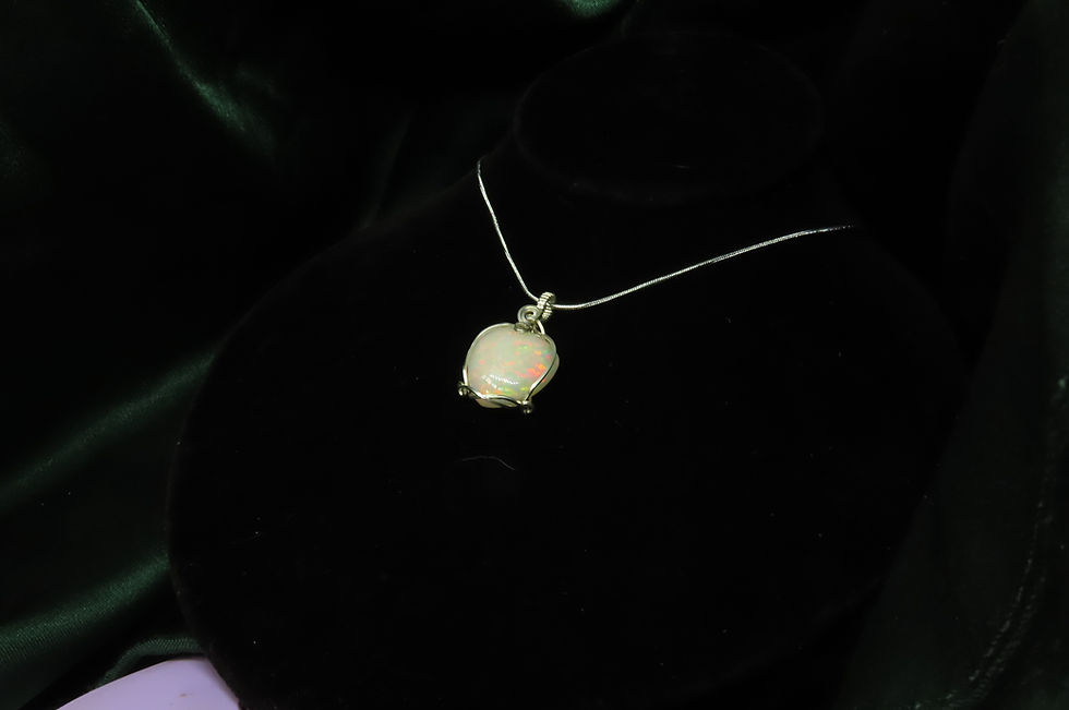 Thumbnail: 14.65 Carat Welo Opal in Argentium Silver