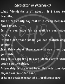 Definition of Friendship by The Hitesh Dham