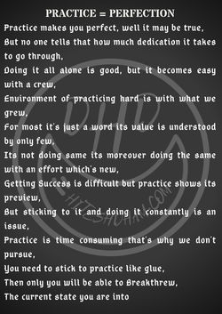 Practice = Perfection by The Hitesh Dham