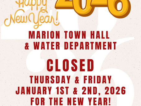 🎆 Happy New Year from the Town of Marion, Mississippi 🎆
