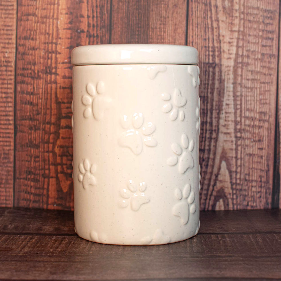 Paw Print Dog Treat Jar