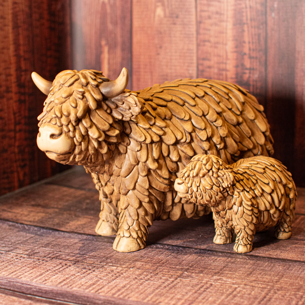 Highland cow and calf