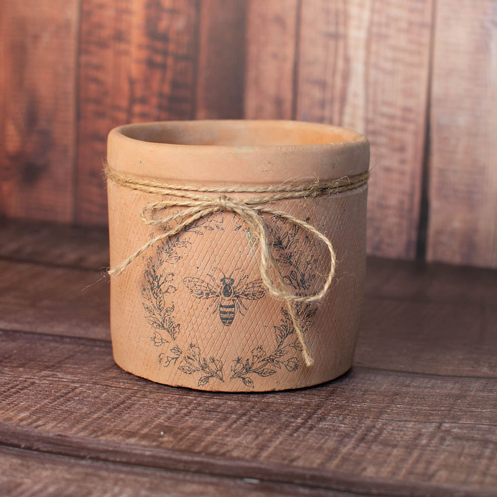 Terracotta Bee Pot