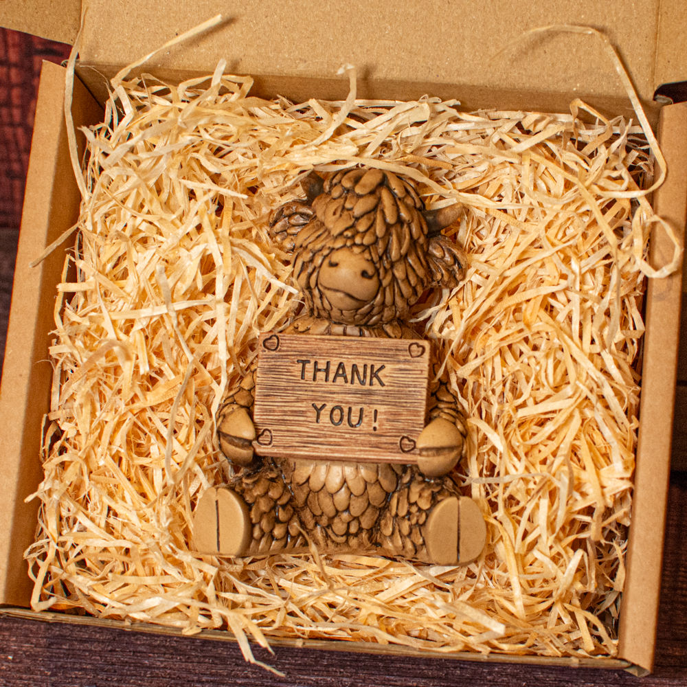 Thank you Highland Cow Gift Box