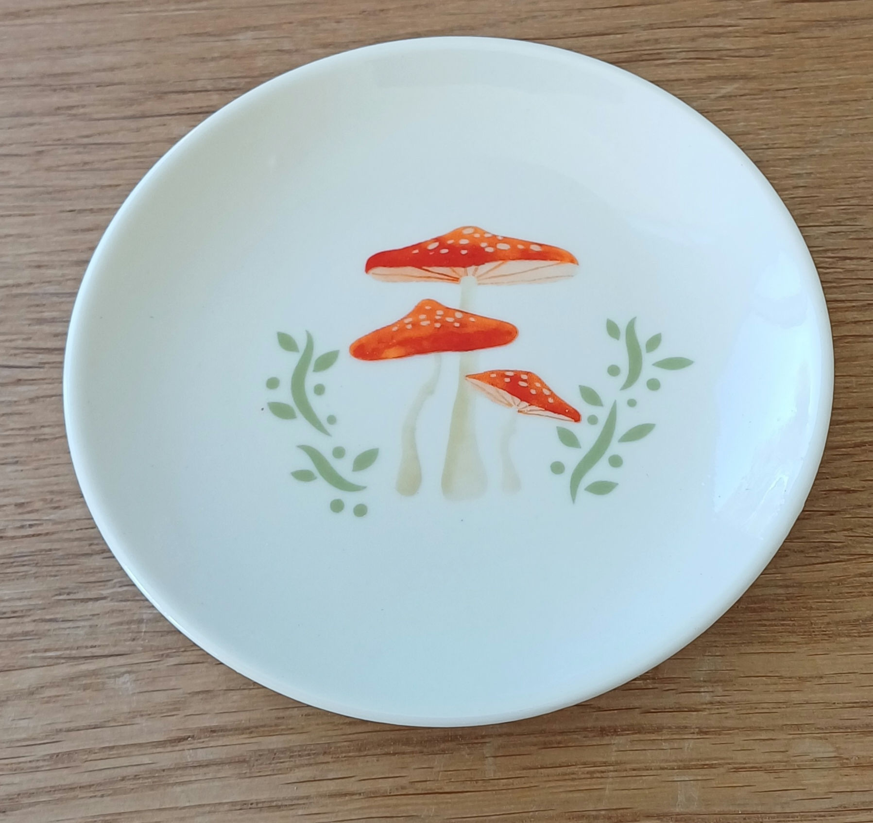  Round Mushroom Trinket Dish