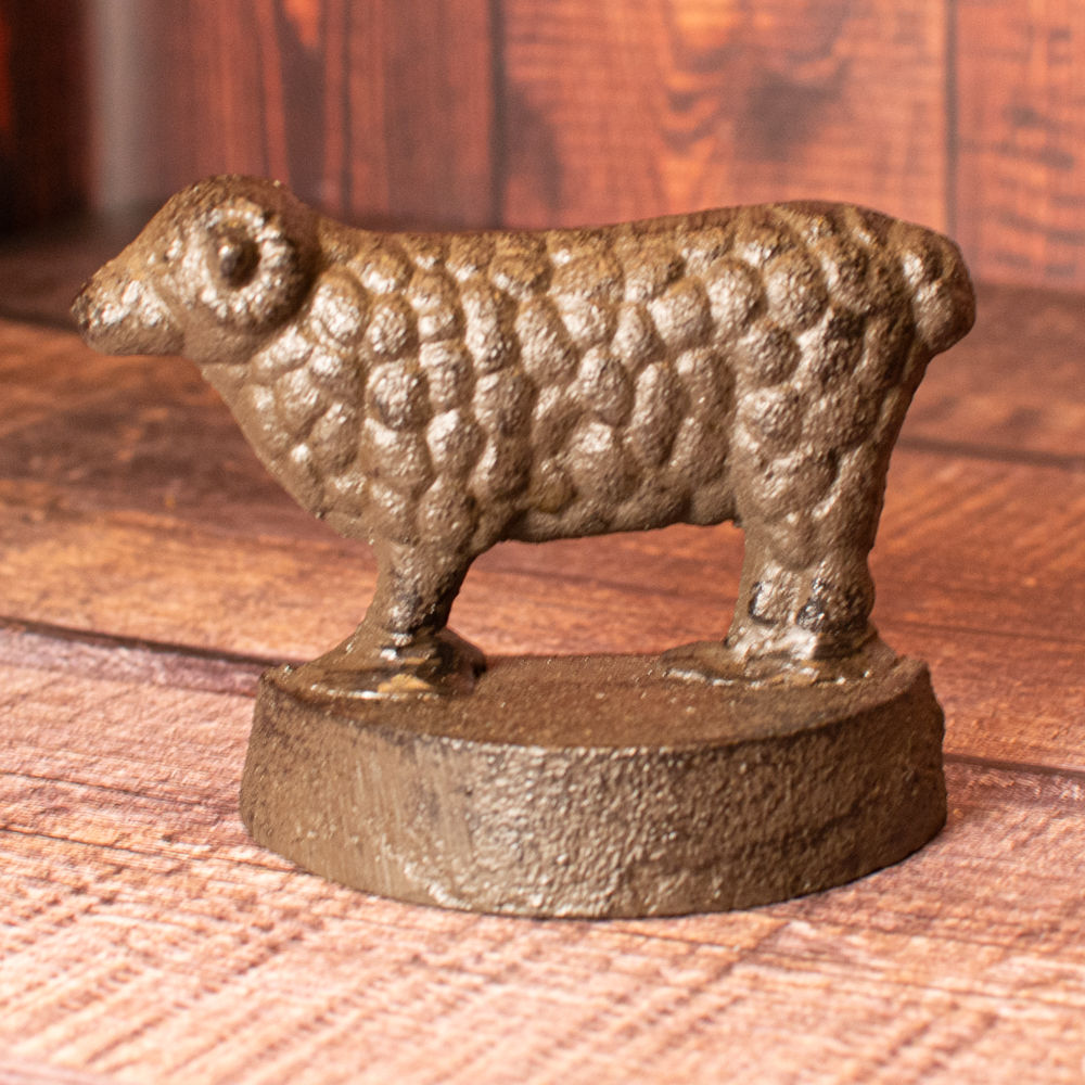 Cast Iron Sheep Door Wedge