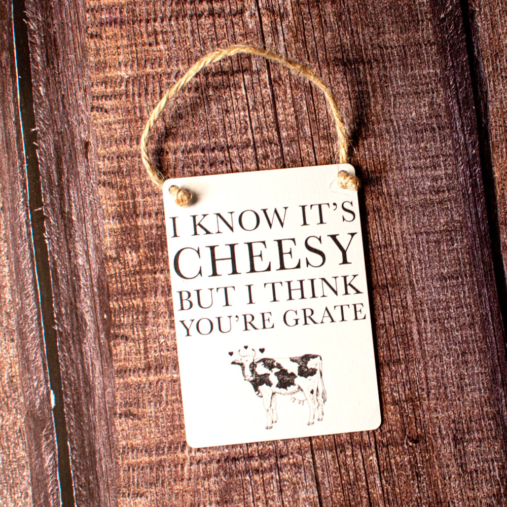 I Know Its Cheesy But I Think You're Grate