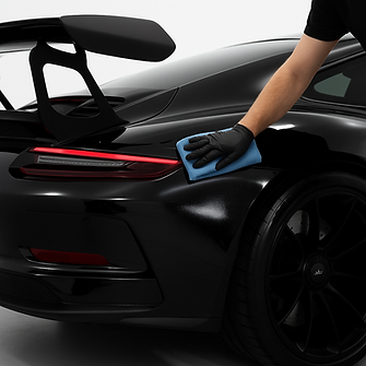Romacker Detailing applying System X ceramic coating to Porsche in St. Louis