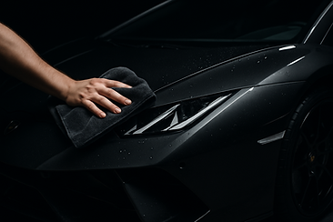 Mobile ceramic coating on Lamborghini by Romacker Detailing in STL