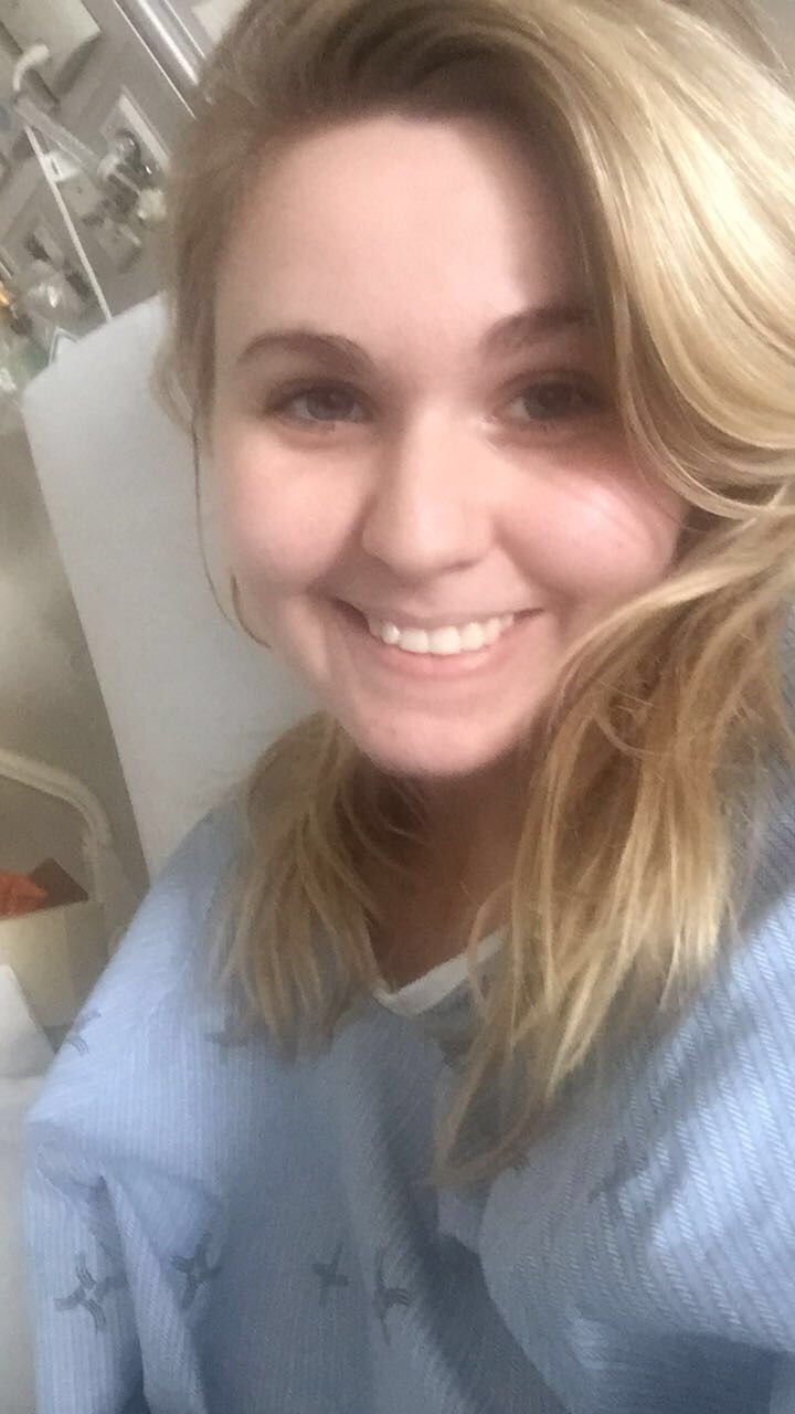 Even though I wasn't feeling too hot, I still kept my smile :)