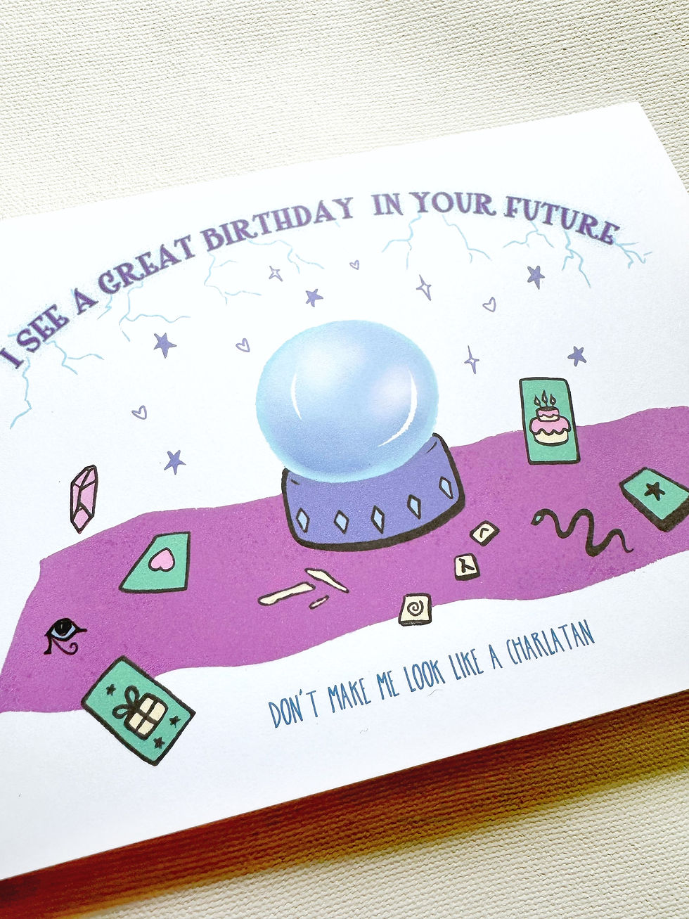 Thumbnail: Birthday Divination // Fortune Teller Funny Birthday Card