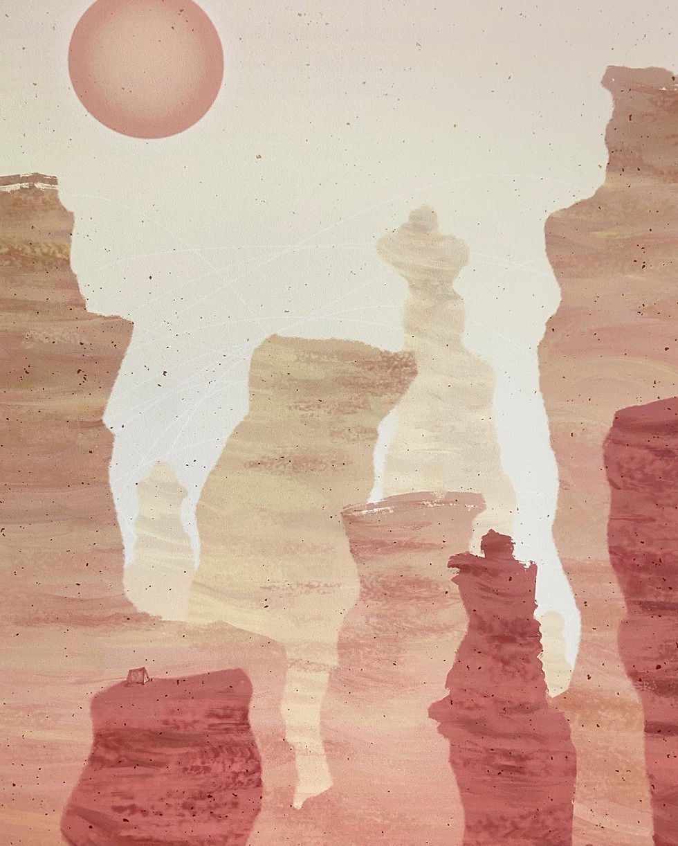Thumbnail: Wanderlust VIII // Mountains (8) // Landscape Art // Desert Mountains //