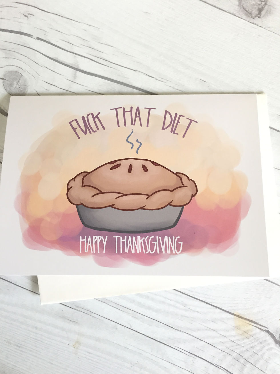 Thumbnail: Cheeky Thanksgiving Card // Diet Humor // Funny Thanksgiving Card // Adult