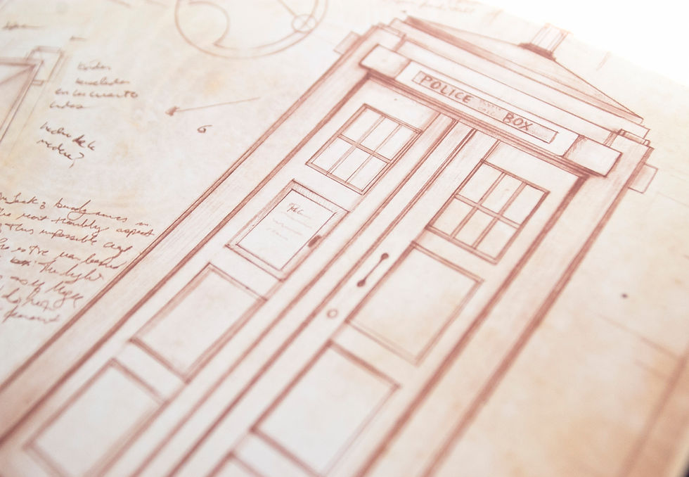 Thumbnail: The Tardis & the Doctor- Doctor Who Poster // Vintage Style Artistic Study- Art
