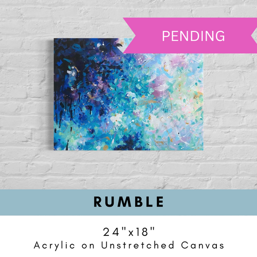 Rumble // Original Abstract Acrylic Painting | Awkward Affections