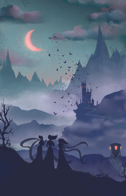 Dracula's Castle landscape art print