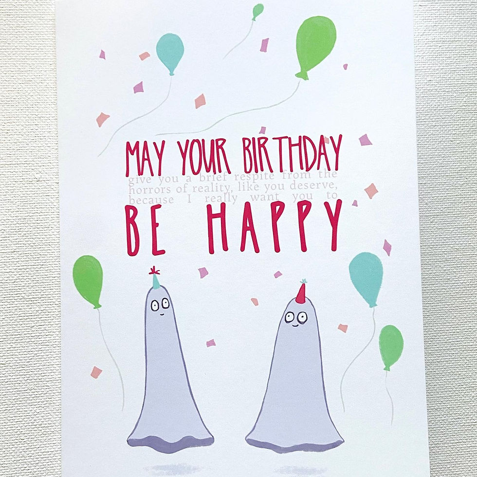 Birthday Respite // Dark humor Birthday Card // Adult Birthdays