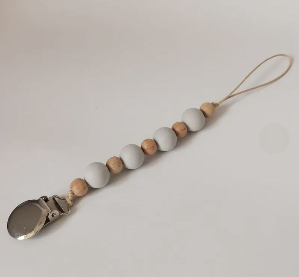 Thumbnail: Beechwood pacifier clip chain 