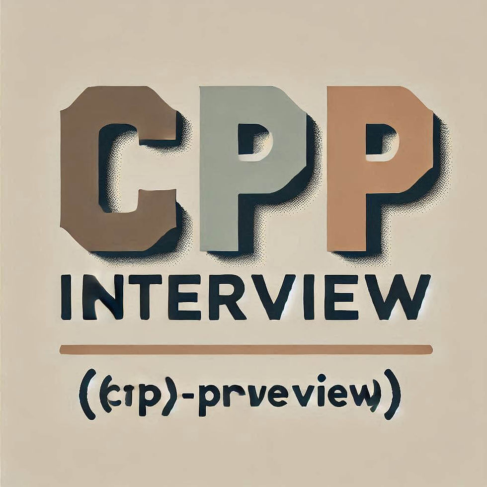 cpp interview