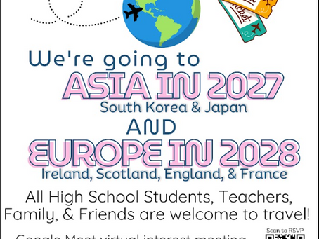 Explore South Korea, Japan, and Europe with West High Students