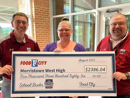 Food City donates $2386 to West High