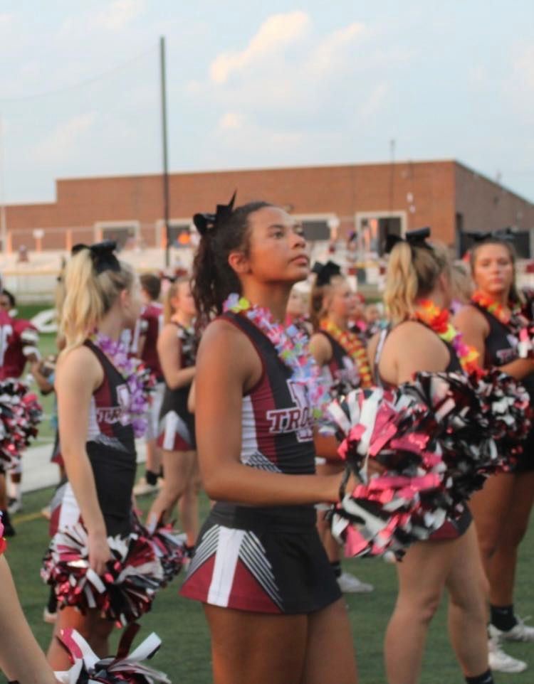 McCullough Cheering at a Game.