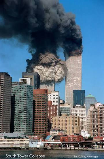 South tower collapse