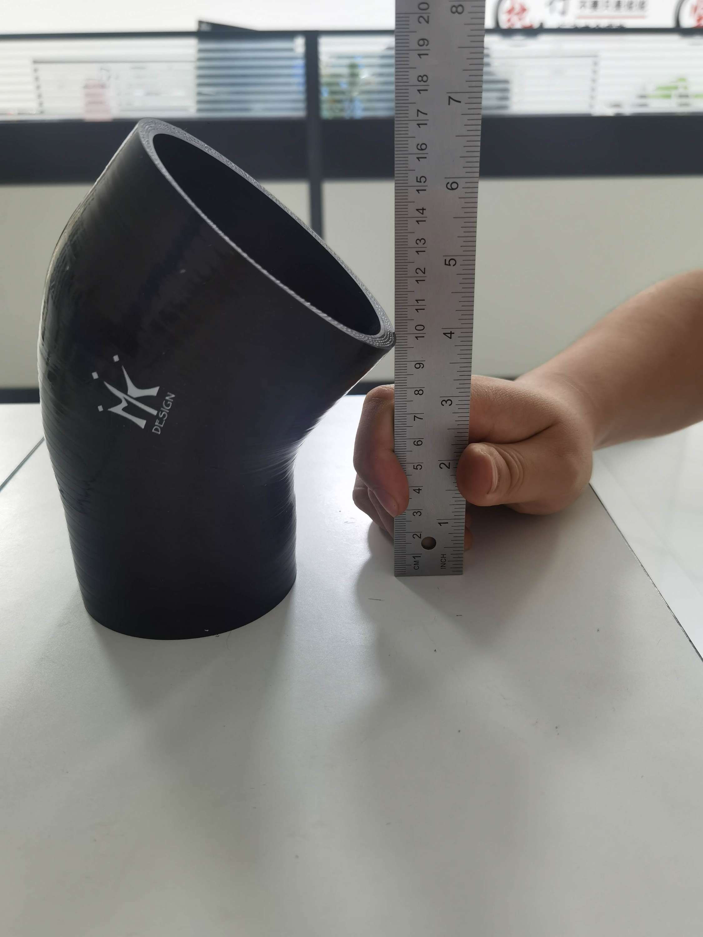 3" to 3.75" silicone 45 degree elbow