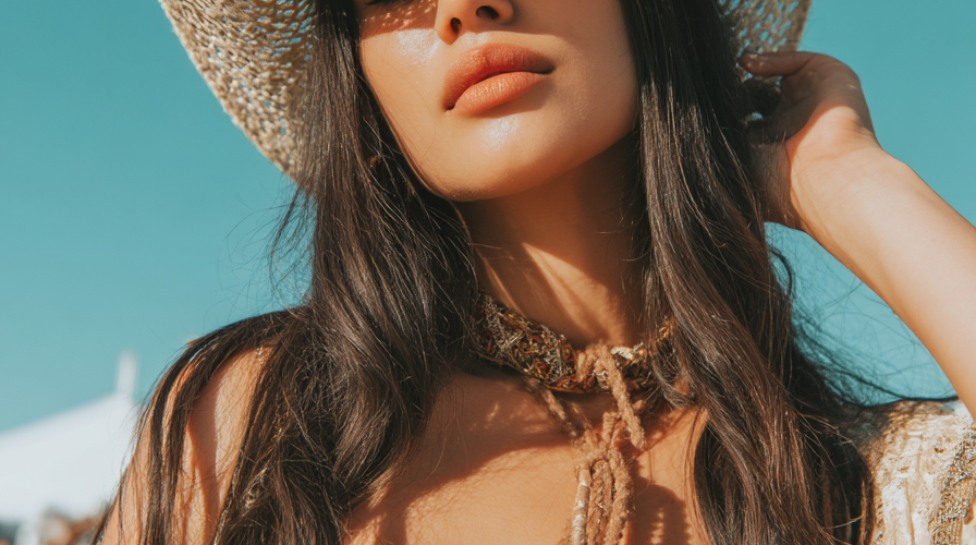 beachy coastal cowgirl in halter top