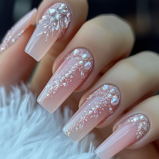 blush nails