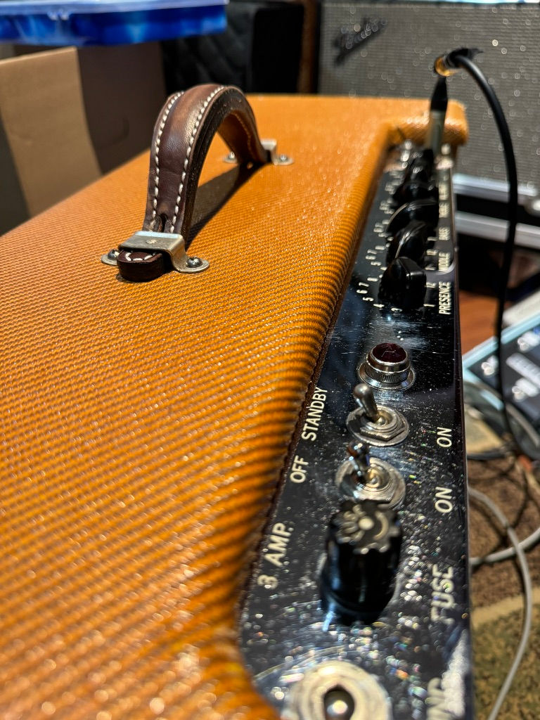 Thumbnail: **Cesar Diaz - Signed & Dated** Fender 5F8-A High Power Tweed Twin 2x12 Combo