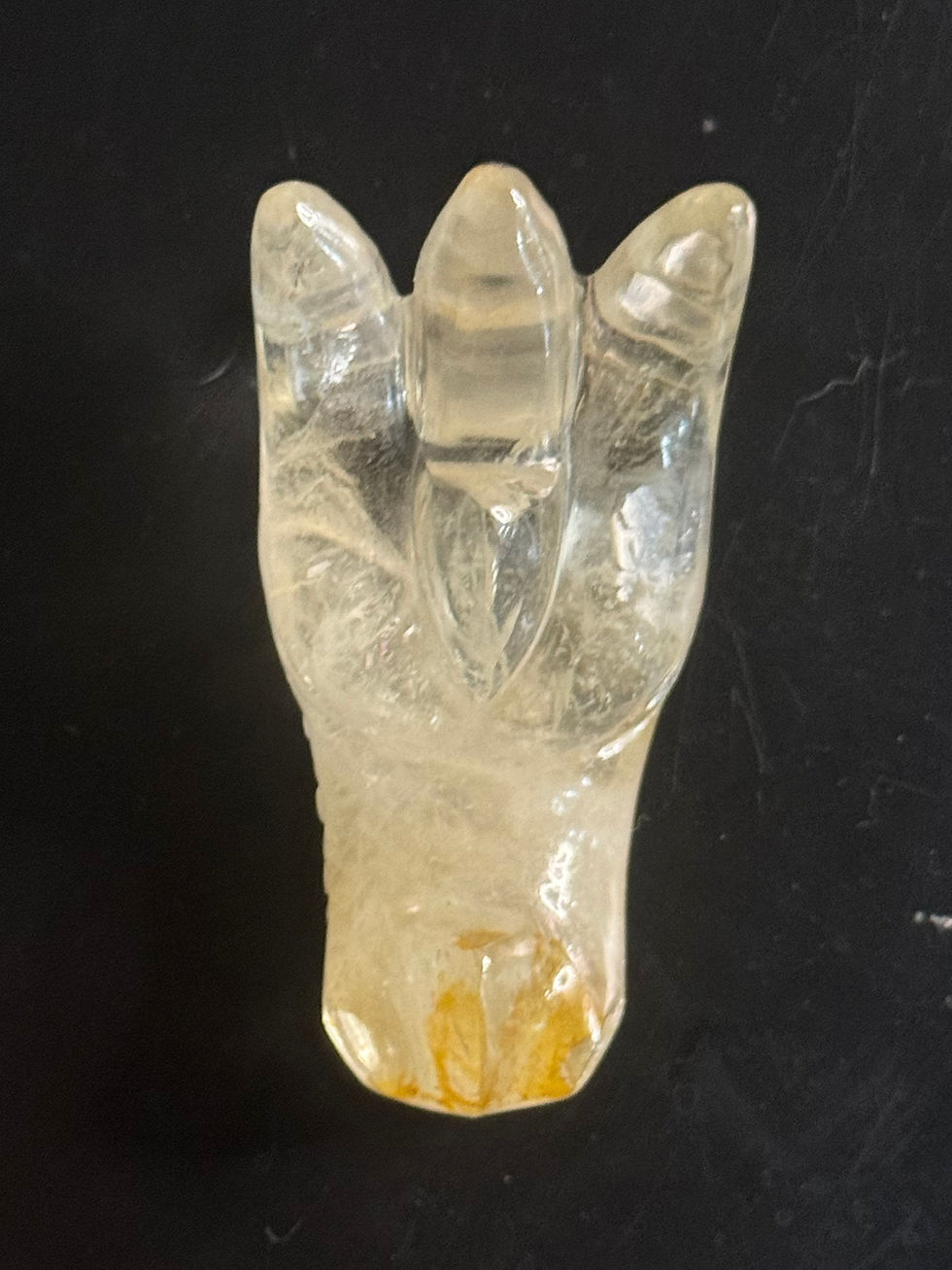 Thumbnail: Himalayan Quartz Dragon with Golden Healer Carved in India – 260g