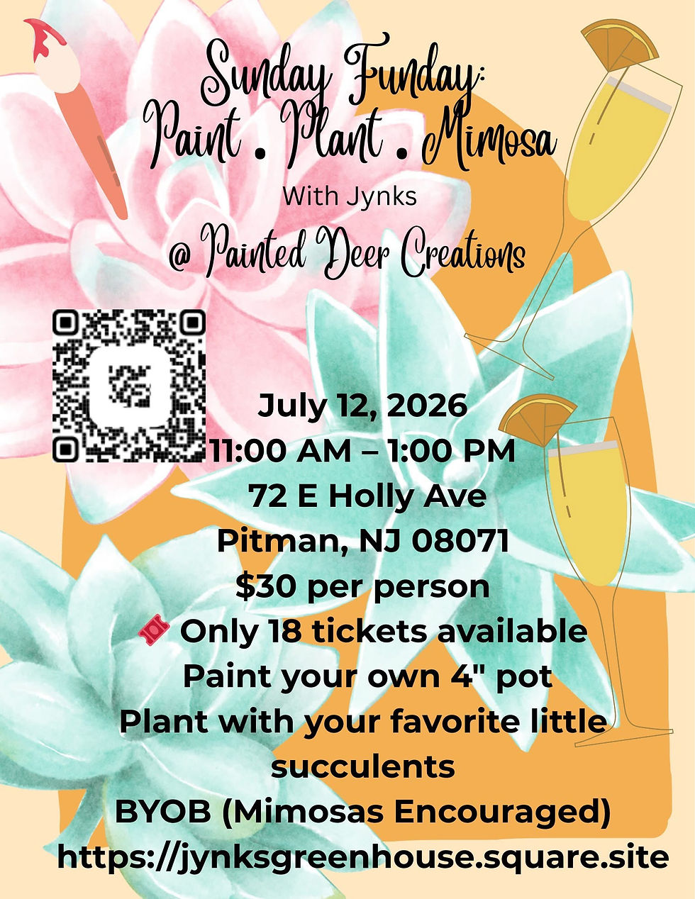 Sunday Funday- Paint, Plant, & Mimosa
