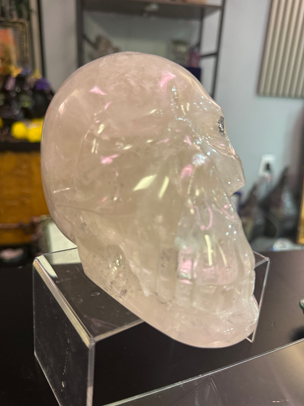 Thumbnail: Brazilian Quartz Crystal Skull – 2.4 kg (≈5.29 lbs) – 6" x 4" x 4" – Gentle