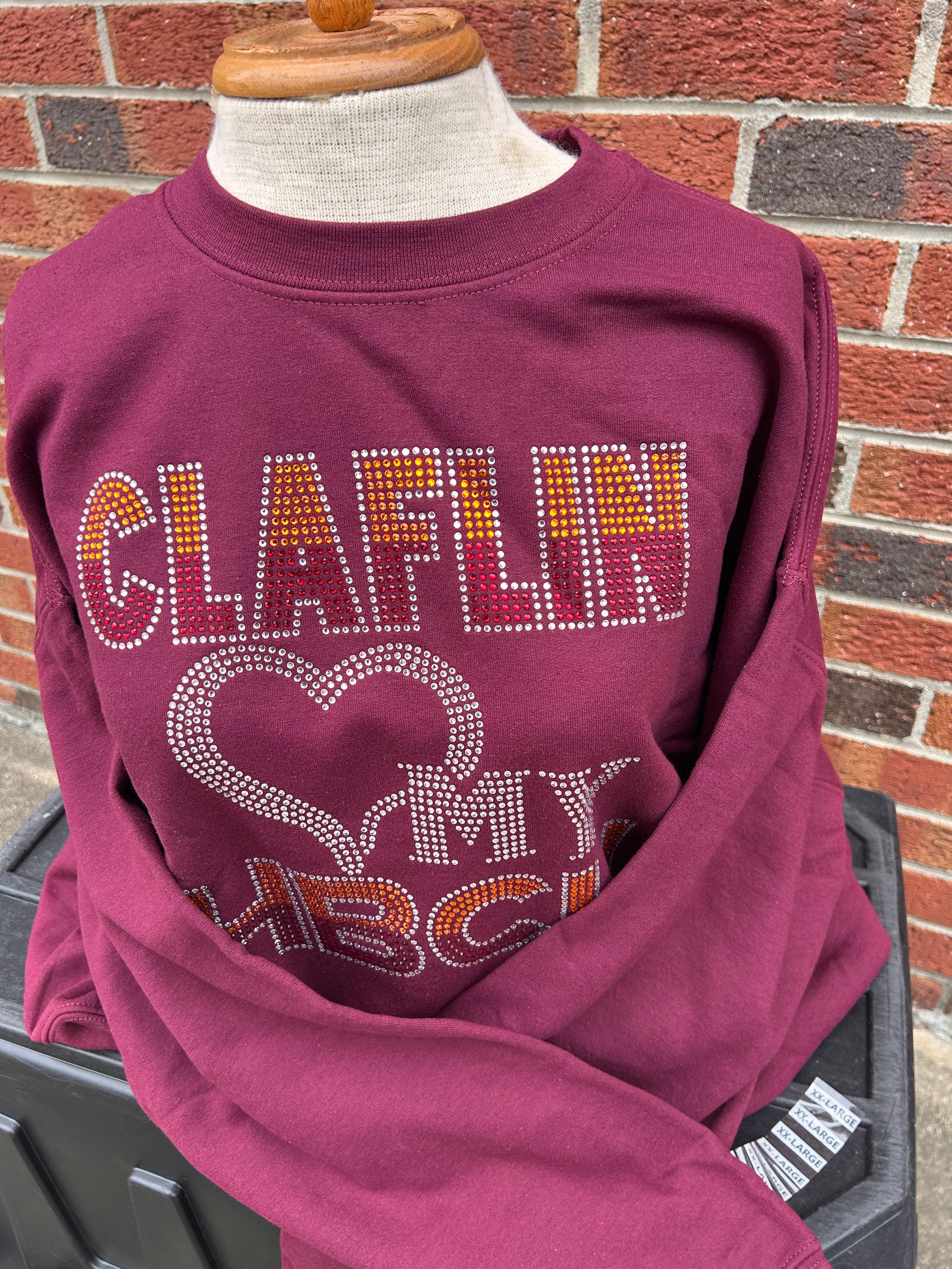 CU043 Claflin Bling Crewneck