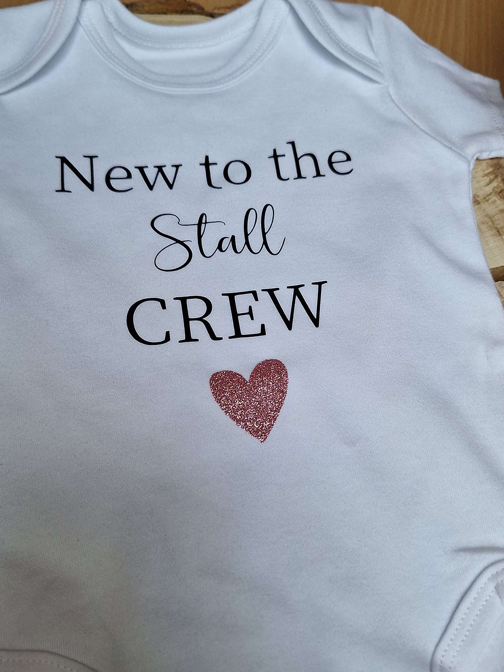 Miniaturbild: Personalisierter Baby Body "New to the crew"