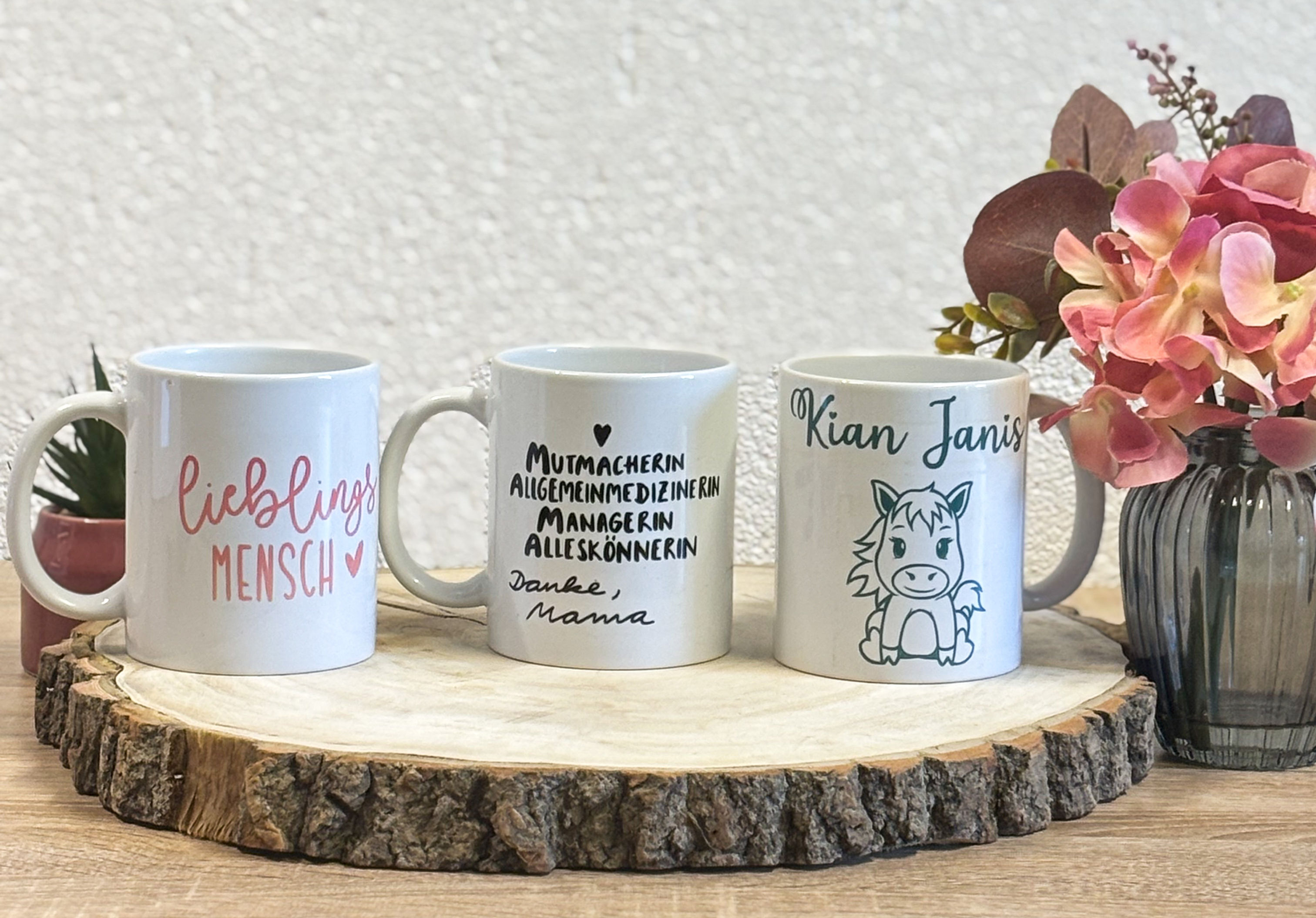 Individuell personalisierte Tasse