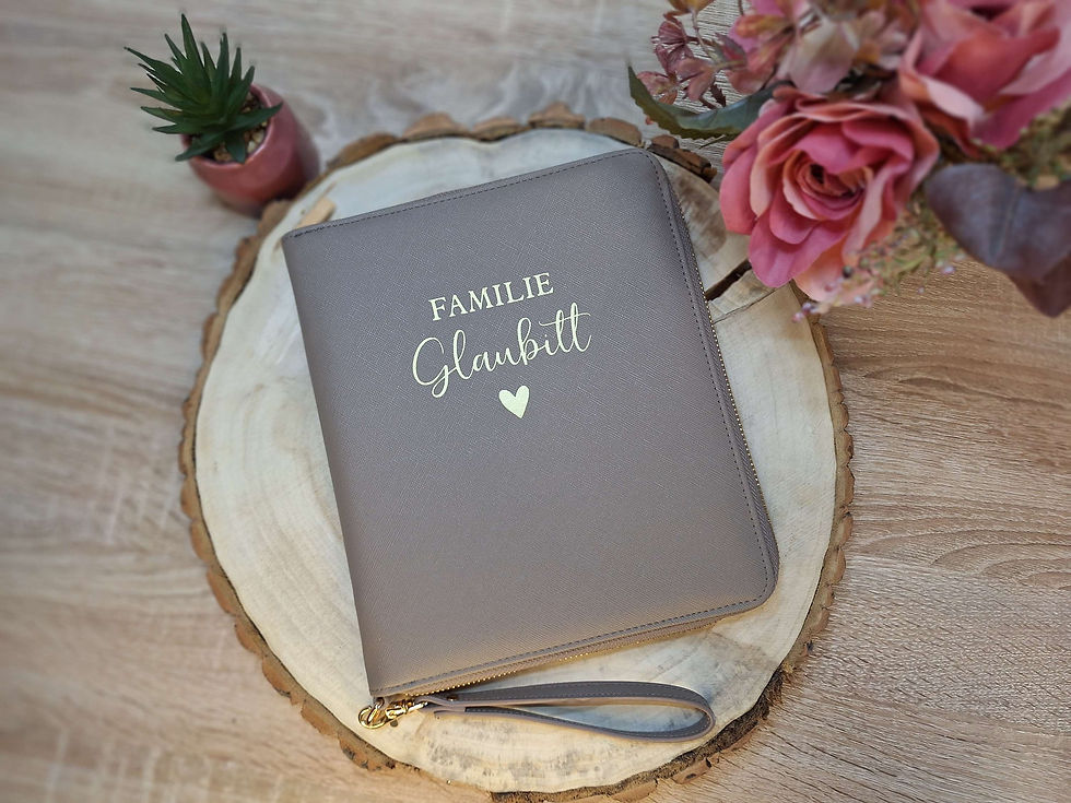 Miniaturbild: Personalisierter Familien Organizer | Reiseplaner | U-Heft I Passhülle