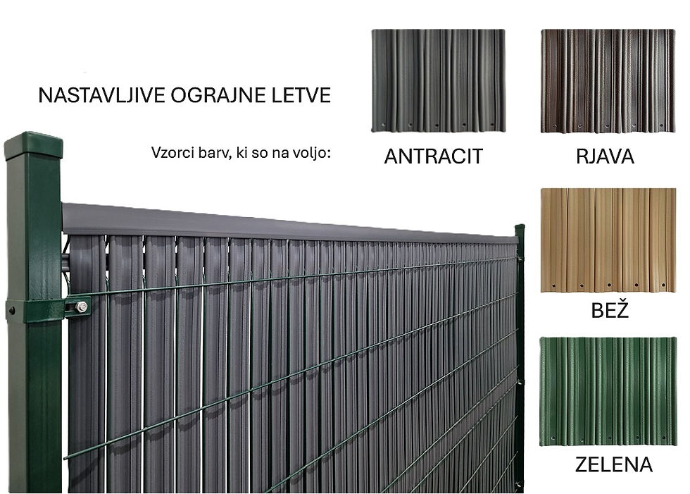 NATAVLJIVE OGRAJNE LETVICE - KOMPLET