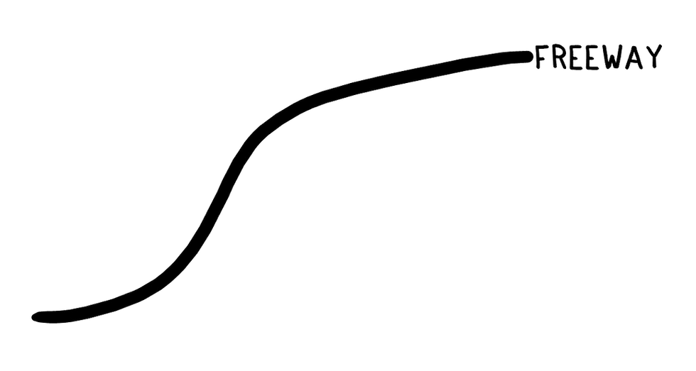 drawing of freeway