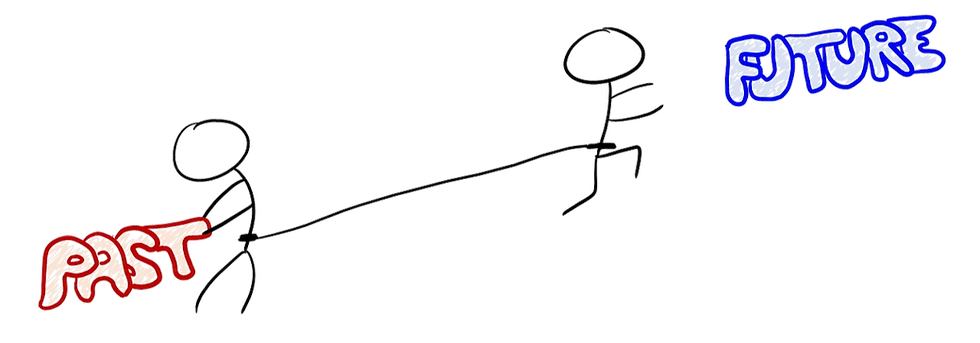 drawing of past anchoring you from your future