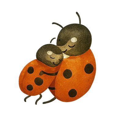 Marienkäfer mit Kind
