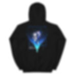 anime character with blue wings hoodie