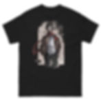 man painting shirt